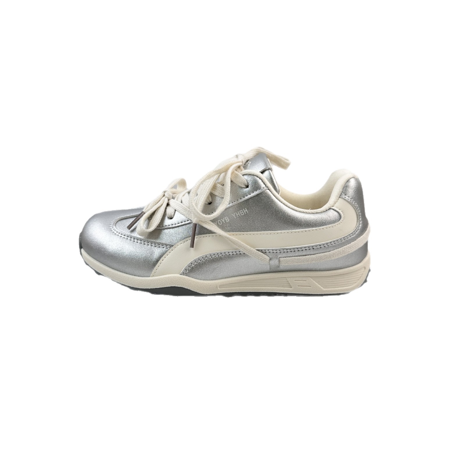 Farbo coreano sensación de chicas zapatos puff versátiles 2025 nuevos zapatos de entrenamiento transpirables zapatos blancos zapatos Gump zapatos