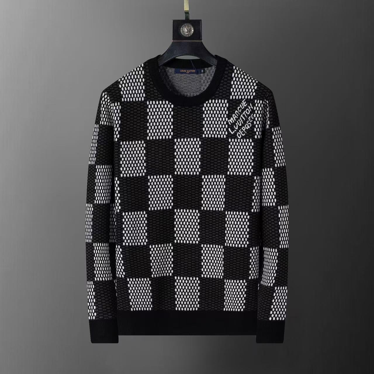 High-quality cross-border 2025 chaqueta de punto chaqueta suéter de manga larga temperamento masculino un cabello