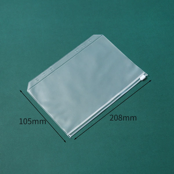 A5 zipper bag (6 holes) 14.8*21