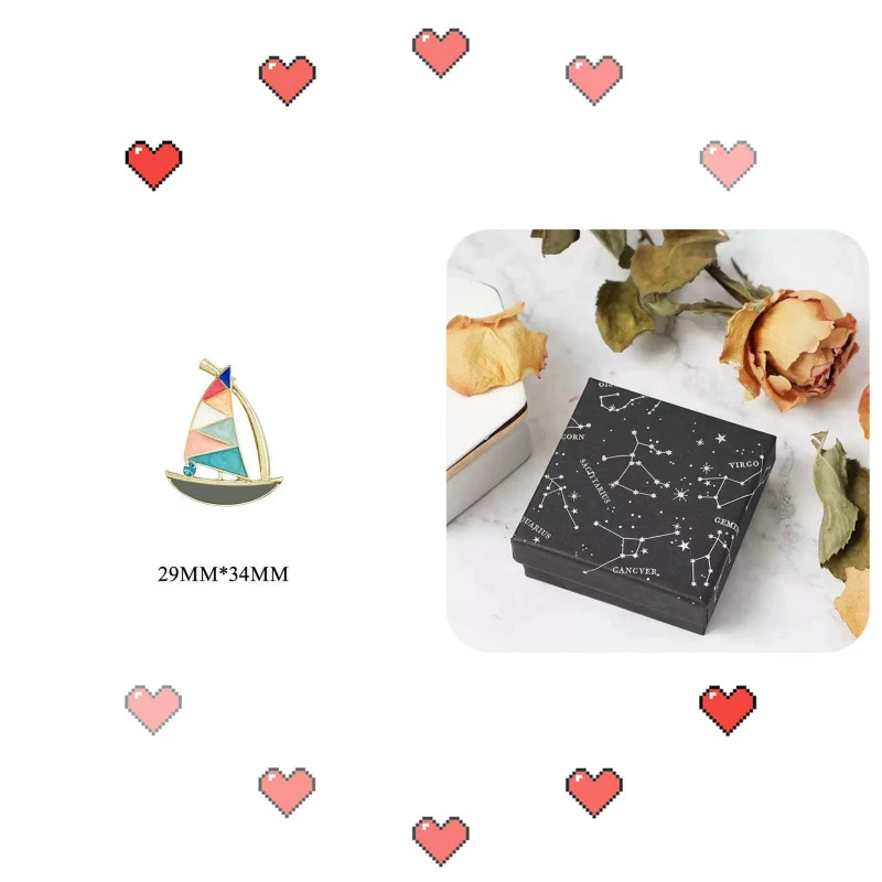 Лодка, брошь, значок, булавка, аксессуар, рюкзак для учеников начальной школы, упаковка, украшения, подарок на день рождения