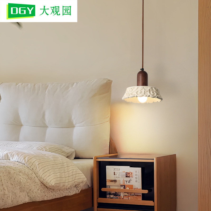 Luz de cabezal de cama del dormitorio, estilo medieval, estilo tranquilo, estilo retro creativo, flor tallada, atmósfera residencial, lámparas de restaurante 522L