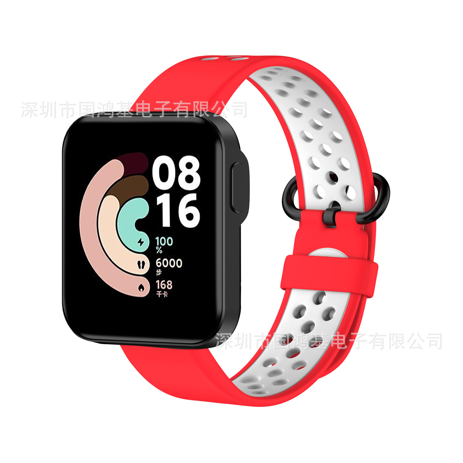 Correas de reloj de silicona estilo pulsera Guohongji compatibles con Xiaomi Redmi Watch 2, Redmi Watch 2 Lite y Redmi de segunda generación.