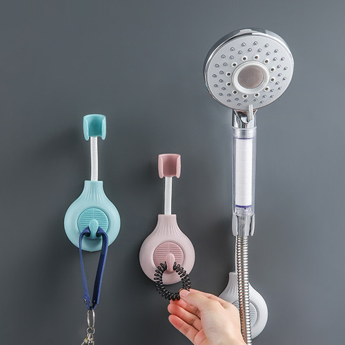 Multi-function universal adjustable shower head bracket bathroom punch-free traceless paste shower universal shower head base