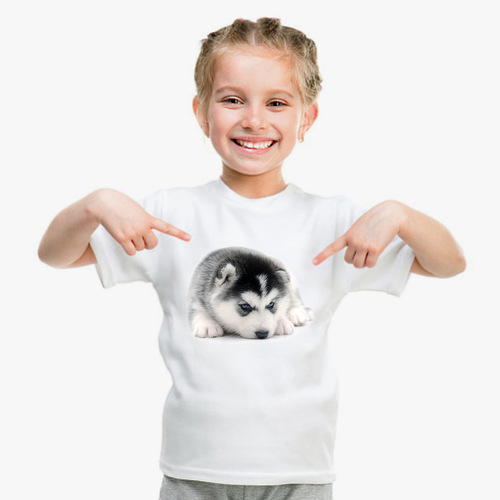 Wish Cat Print Loose Casual Women's T-Shirt