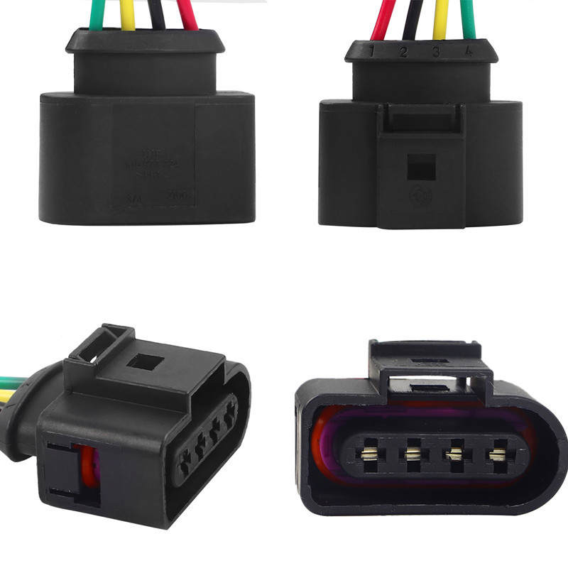 Conector de la bobina de encendido arnés de cableado enchufe del arnés de cableado del enchufe del conector de 4 piezas con accesorios
