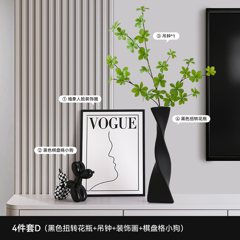 Entrar en el hogar decoración de puerta de entrada moderna alta sensación de sala de estar hogar escritorio TV comedor armario zapatos nicho decoración suave