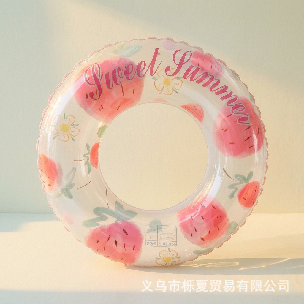 Fabricantes al por mayor anillo de natación infantil sandía anillo de salvavidas inflables espesado una sola capa doble airbag axilar anillo de natación adulto image 25