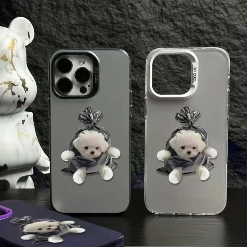 Nuevo bolso para cachorro para iPhone 16 funda para teléfono móvil Apple 15promax/14 Europa y América 13pro12 mujer 11
