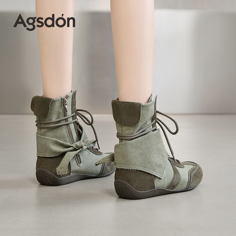 Botas de boxeo para mujeres 2026 nuevo otoño superfuego botas Martin retro botas cortas botas de moda de alto perfil