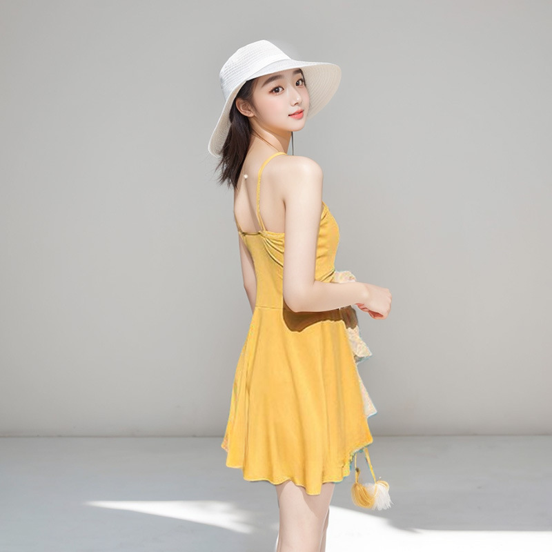 Trajes de baño de una sola vez para mujeres, ropa de baño de vacaciones de aguas termales junto al mar, ropa de baño para mujeres