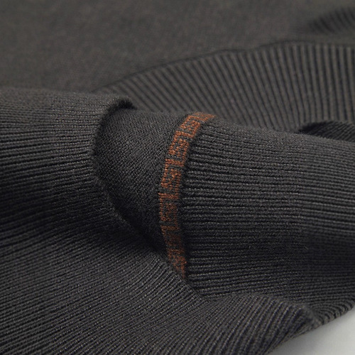 Cross-border half-high collar knitted sweater long-sleeved T-shirt men's autumn new mulberry silk cashmere wool base sweater medium blue