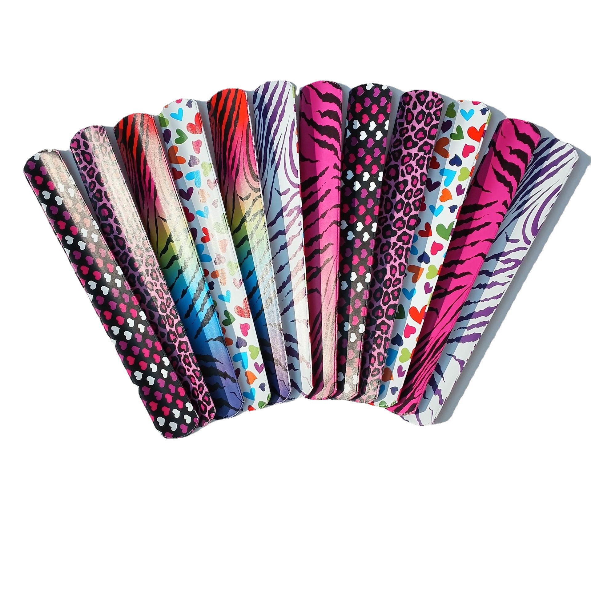 Leopard Print 12 style snap ring bracelet Leopard Print Love niños snap ring bracelet joyería de los niños