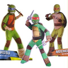 ニンジャタートルズ筋肉スーツハロウィン子供用アニメーションコスチューム衣装服ティーンエイジャー