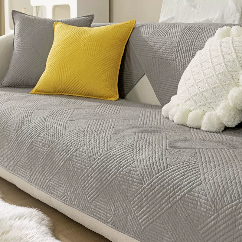 Beige sofa, universal non-slip modern pillow