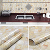 Marble sticker on wall, waterproof kitchen, self-adhesive table wallpapers