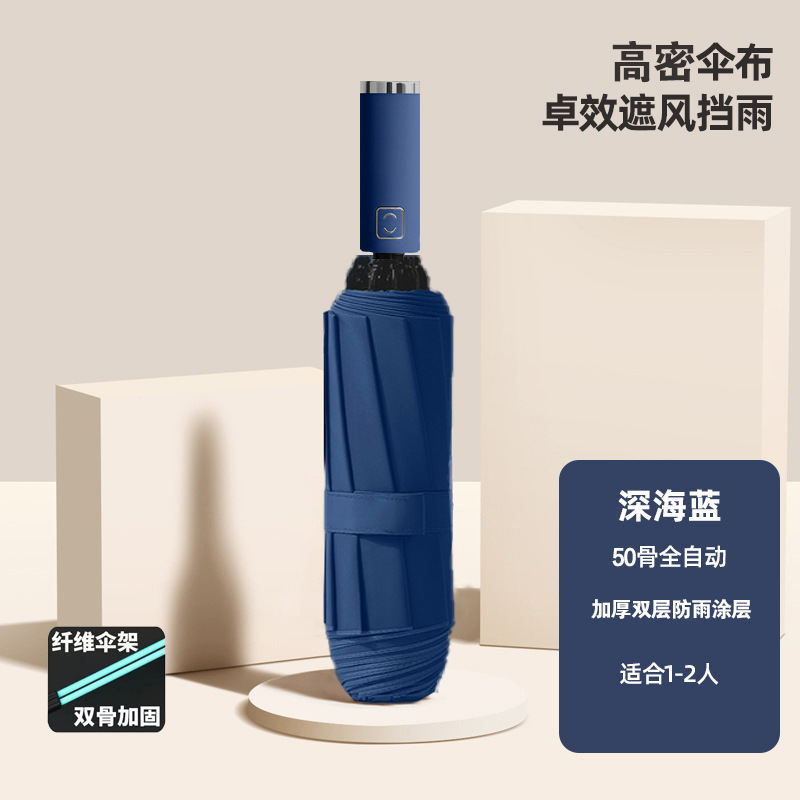 [역접이식우산 더블킬] 20본임팩트천 딥씨블루