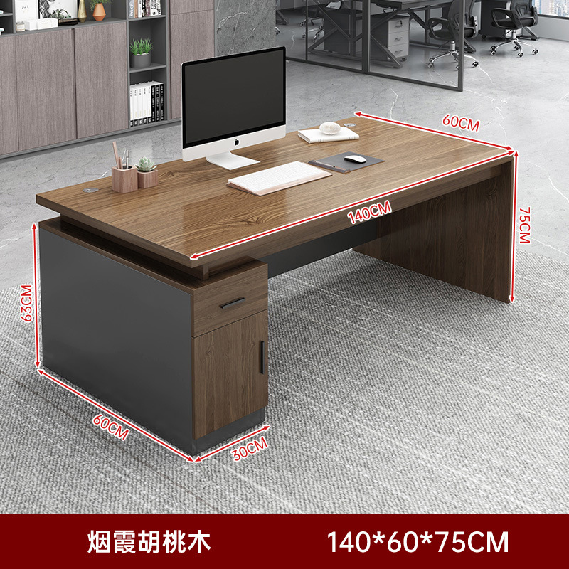 Jefe de escritorio moderno minimalista liderazgo Oficina escritorio y silla combinación sola oficina escritorio gerente escritorio ejecutivo muebles de oficina