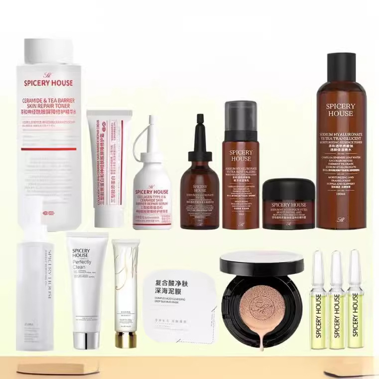 Full Range of Aromatic Family Teas and Repair Water Barrier Essence Water Emulsion Retinol Essence Mask Set Series Genuine Products