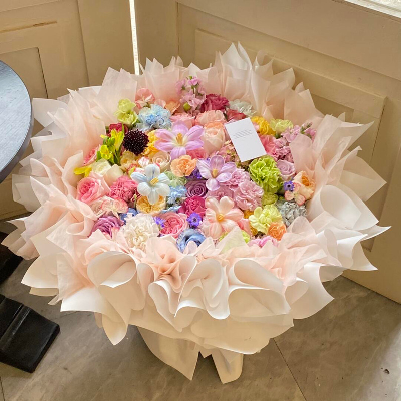 玫瑰永生花束七夕送女友高级感花束温柔仿真香皂花束混搭玫瑰花束|undefined