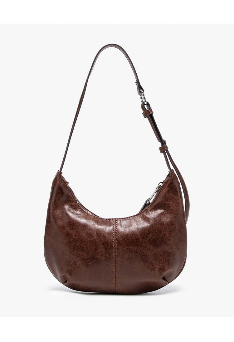 Sac à bandoulière rétro tendance pour femme, design de niche, simple et polyvalent, idéal pour les déplacements quotidiens_voghion.com