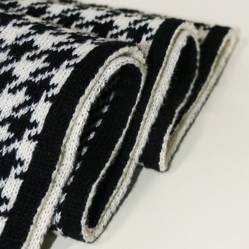 Sciarpa a griglia Qianniao da donna, inverno 2023, nuova coppia di studenti coreani versatili, lavorata a maglia, collo caldo_voghion.com