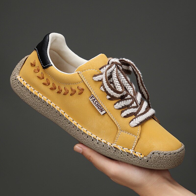 Giày vải canvas unisex cổ thấp đế bằng mũi tròn, phong cách retro thoáng khí chống trượt — 9013 màu vàng, 9013 màu xanh dương, 9013 màu xanh lá cây, 9013 màu đen chi tiết 13