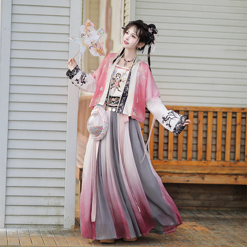 Authentic Original Song Dynasty-Style Hanfu for Women, 2026 New Spring/Summer Improved National Style Set, Daily Wear Fairy-Like Ancient Costume
