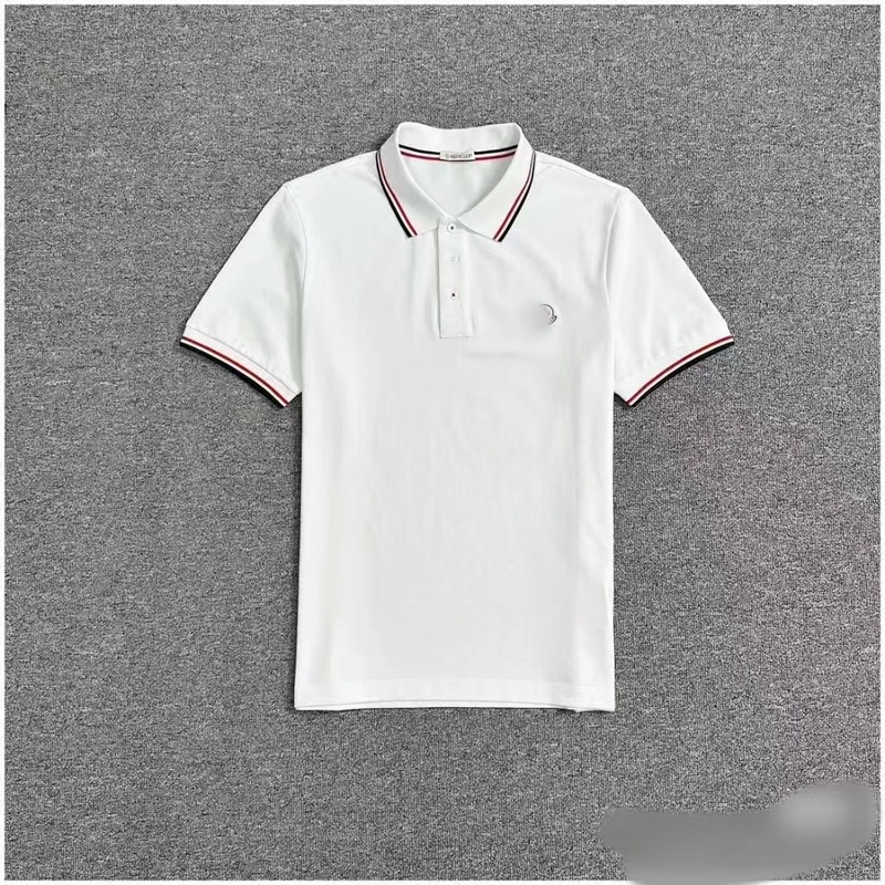 クロスボーダー夏ポロシャツメンズビジネスファッションカジュアルラペルコットン半袖Tシャツレディース刺繍トレンドブランドカップル|undefined