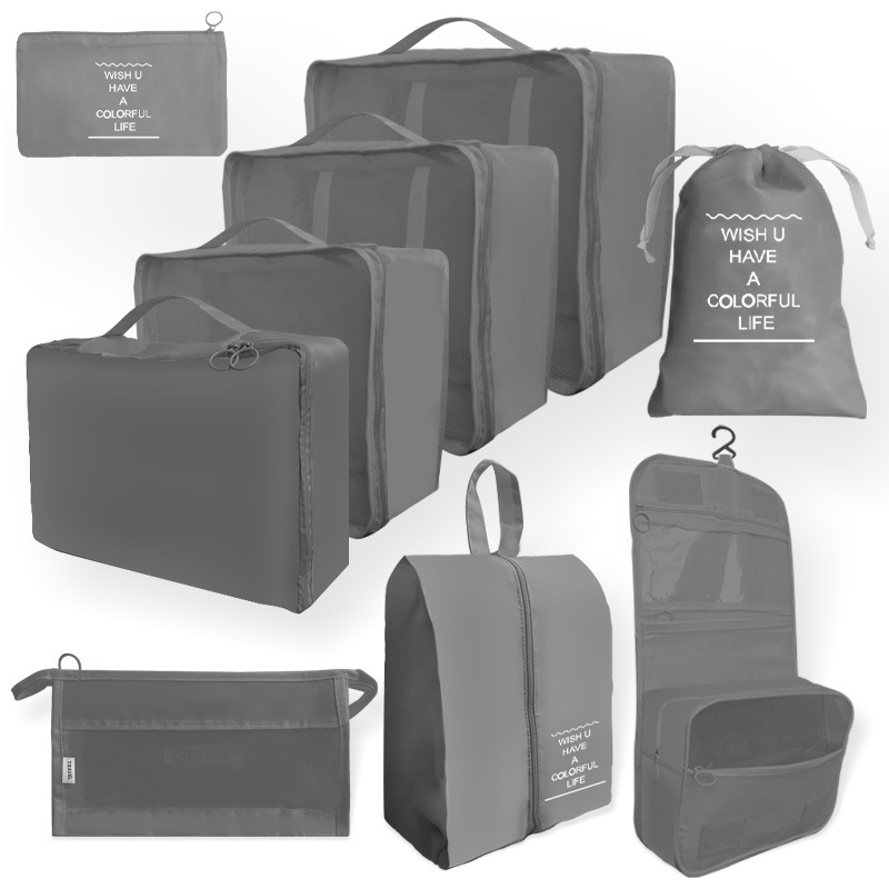 Bolsa de almacenamiento de viaje transfronterizo juego de cosméticos de lavado digital bolsa de almacenamiento subpaquete ropa zapatos bolsa de lona