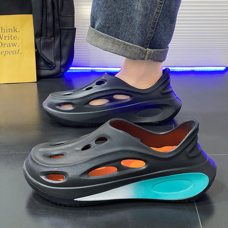 Sandalias transfronterizas de nuevo estilo para hombre 2024 ropa exterior de verano para hombre zapatillas de conducción antideslizantes Baotou zapatos deportivos de playa