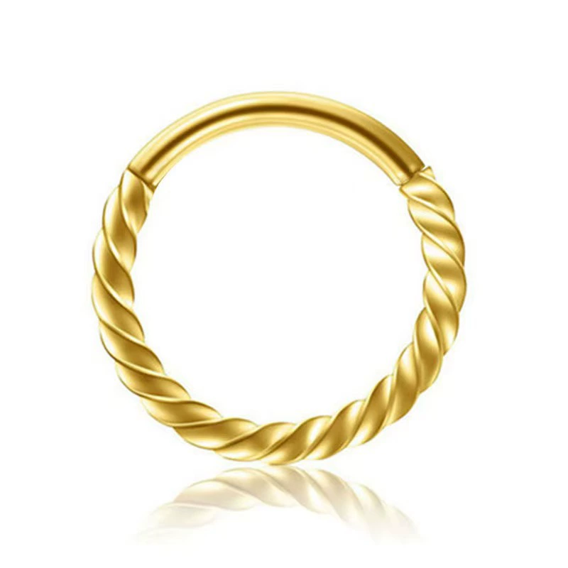 Серьги из нержавеющей стали с косичкой, пирсинг носа, Amazon