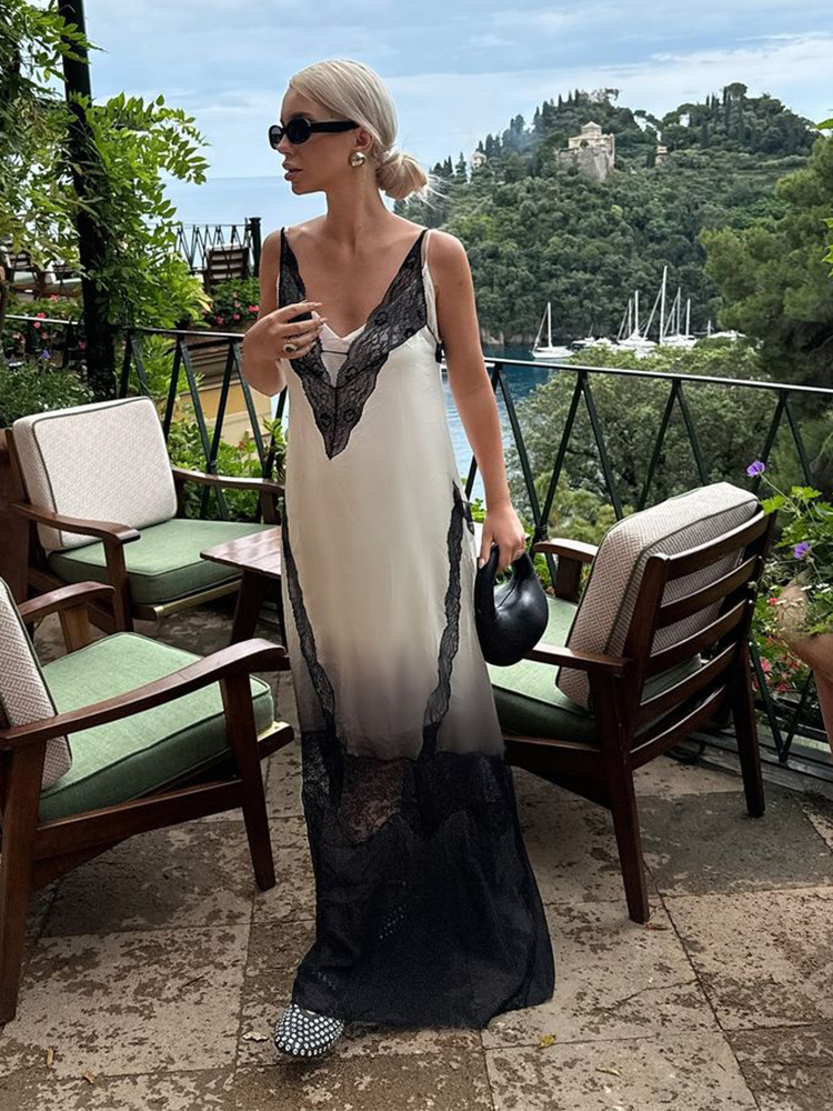 summer sexy fashionable elegant lace dress sleevless