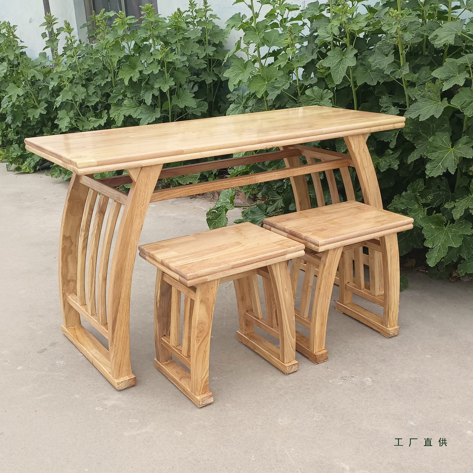 Chinese Study Table Antique Painting Case Solid Wood Table and Chair Kindergarten Primary School Students Chinese Art Training Class Calligraphy and Painting Calligraphy Table