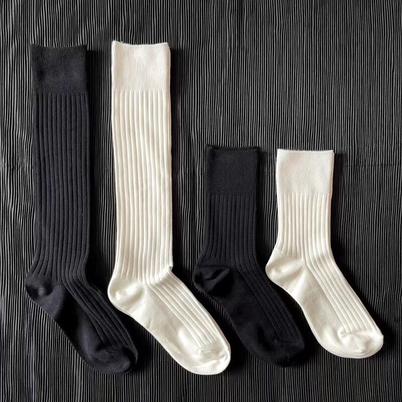 High quality pairs of knitted socks calf socks knee-length women's socks South Korea boss's same style women's socks net version drawstring socks