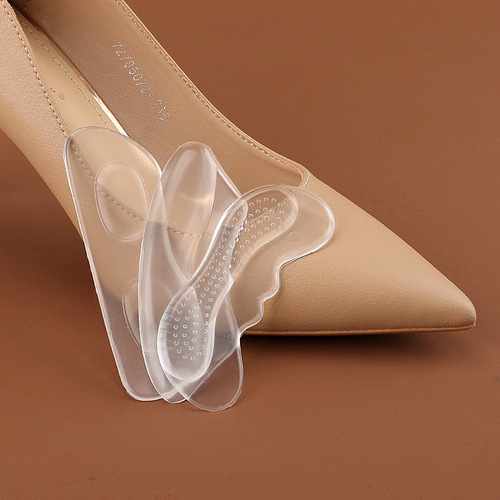 Self-adhesive non-residual glue will restore stickiness after washing. Large non-heel shoes with transparent silicone anti-wear heel stickers.