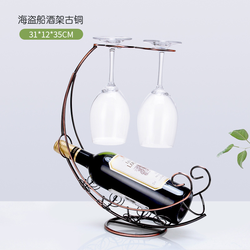 创意红酒杯架红架倒挂家用高脚杯红酒摆件酒架|undefined
