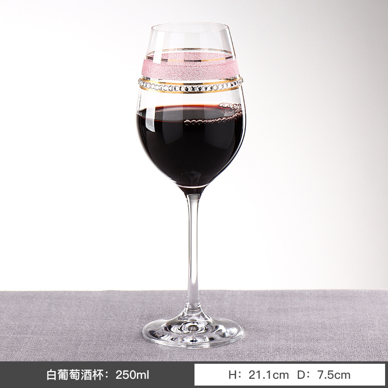 Checo Lexus importa la creatividad europea de lujo ligero sin plomo taza de cristal nueva taza de vino de uva de colores taza ligera