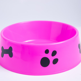 【14】Hot-Selling Large Round Pet Feeding Bowl, Printed Pet Bowl, Medium-Sized Dog Food and Water Bowl for Pets
