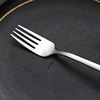 Spoon, fork stainless steel, coffee dessert tableware with laser