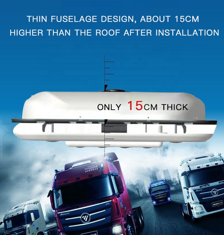 Rooftop Air Conditioner Unit for Electric Trucks 24V Parking AC