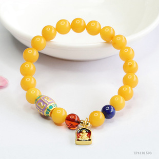 Xinyu Baltic Amber Bracelet Natural Chicken Oil Yellow Beeswax Bracelet Vintage Jewelry Wholesale HP4101503