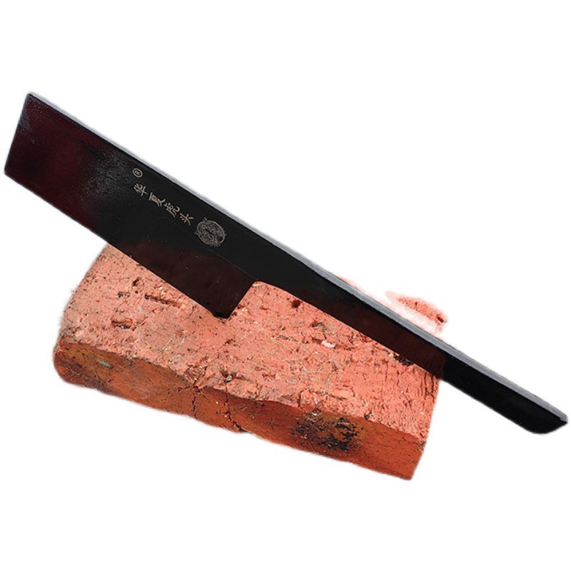 Cuchillo de ladrillo de acero de prensado de un solo lado cuchillo de ladrillo de pared cuchillo multifuncional ladrillo de corte grueso mango de arco circular