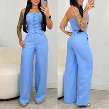 R 68154 Tube Top Pants Two-piece Set Ĩ���Lѝ�ɼ��׿羳