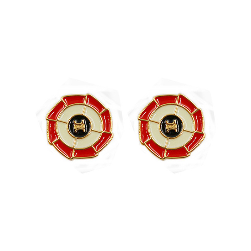 retro matte earrings
