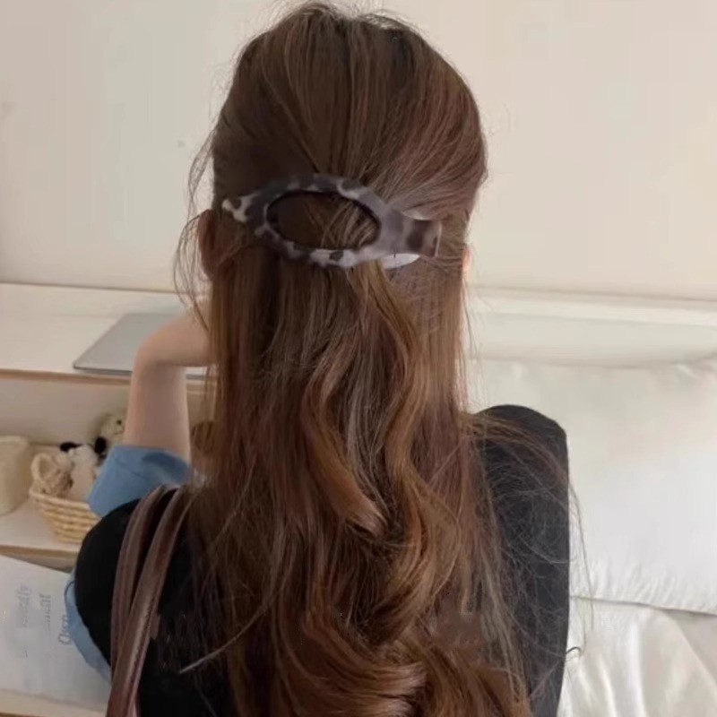 Gran clip de agarre coreano clip de cabello retrógrado francés cabeza trasera cabello de mujer temperamento elegante clip tocado