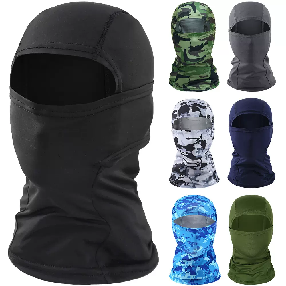 骑行防晒面罩 户外运动Balaclava战术冰丝头套钓鱼全脸透气蒙面帽