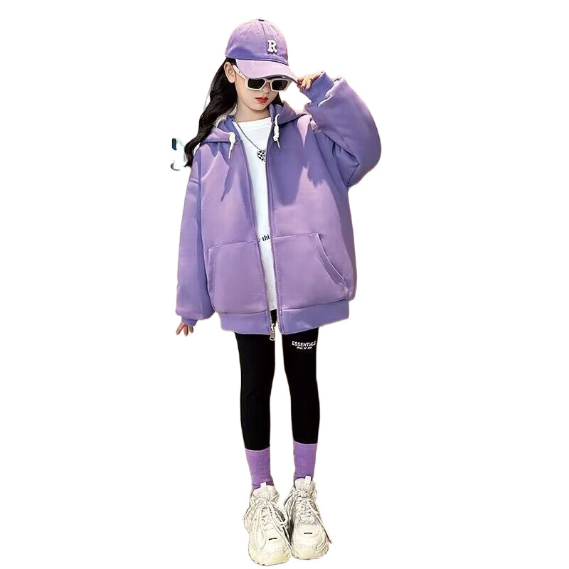 Children's quilted demi-season down jacket