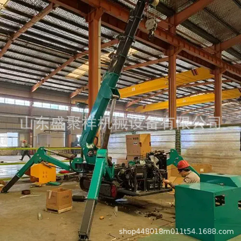 3-тонный паучий кран, 5-тонный паучий кран, миниатюрный гусеничный кран с телескопической стрелой и дистанционным управлением, 10-тонный, 8-тонный