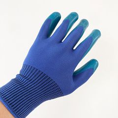 Latex embossed protective gloves for wear-resistant and anti-slip, wholesale, summer breathable model with adhesive for construction work protection