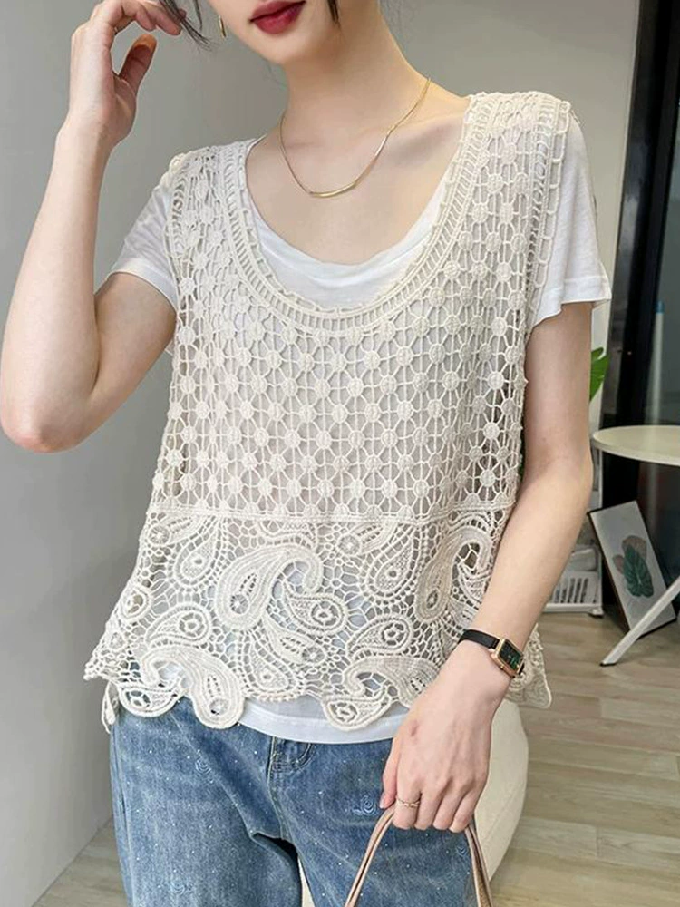 Apricot vest, top with cups, tank top sleevless, loose fit